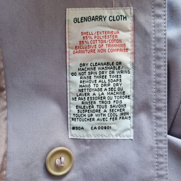 Vintage London Fog Lavender Trench Coat Size 10 - Picture 6 of 10